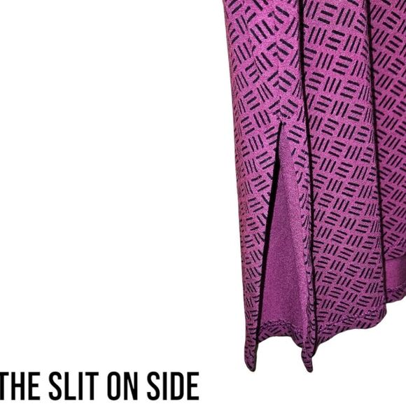 J. JILL Wearever Collection Women's Mauve &  Black 3/4 Sleeve Tunic - Picture 7 of 12